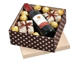 Cesta de Presente de Vinho e Chocolate