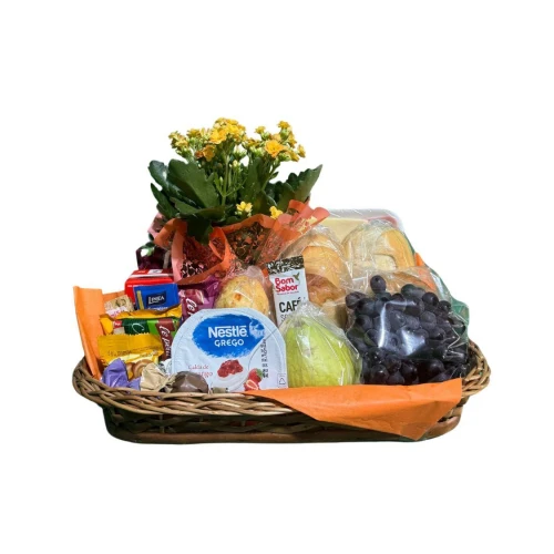 Cesta de Café da Manhã na Bandeja