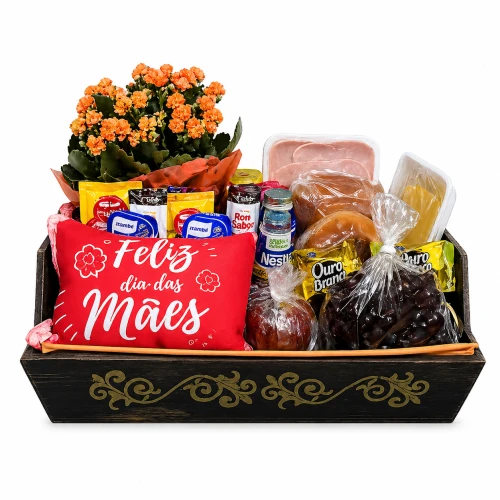 Cesta Encanto de Mãe Premium com Flores